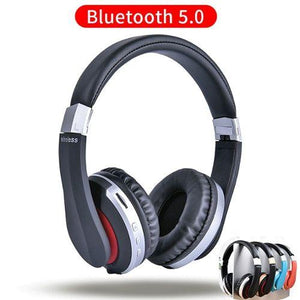 MH7 casque sans fil Bluetooth casque pliable stéréo écouteurs de jeu avec Microphone Support carte TF pour téléphone portable IPad